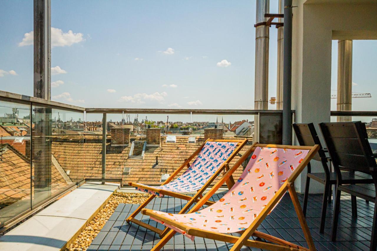 Luxury Apartment With Balcony In Downtown Budapest Eksteriør billede